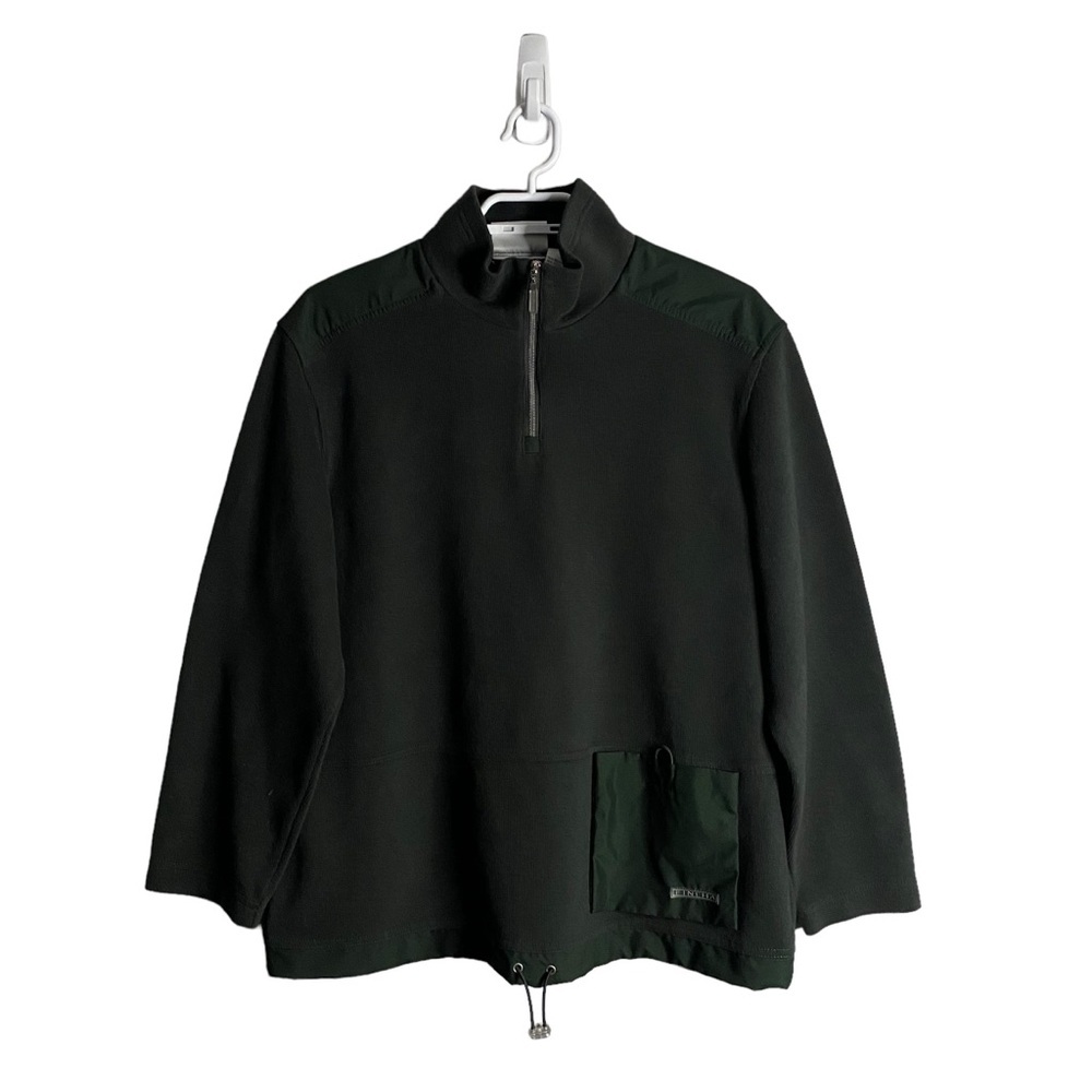 Finlha Sport Men's Green 1/4 Zip Fleece Pullover